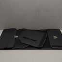 Trunk Organizer for Car, SUV Trunk Organizer Leather Storage, Cargo Box-Automotive Consoles Organizers-Multi-Compartment Adjustable Auto Grocery Home Storage Box (Medium, Black)