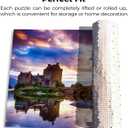 Puzzles for Adults Jigsaw Puzzles 1000 Pieces for Adults Kids– Eilean Donan Castle Scotland Wooden Puzzle Jigsaw Puzzle Artwork Intellective Educational Toys Gifts(29.5x19.7 Inches)