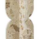 Signature Design by Ashley Treygan Contemporary Marble Accent Table, Beige & Light Brown