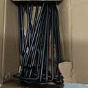 G.CORE Pegboard Shelf Hooks, 10-Pack 6" Black Peg Board Brackets, 1/4" Peg Board Organizer Accessories, Peg Hooks Assortment Various Tools Storage Arrange System for Garage Craft Workshop Workbench