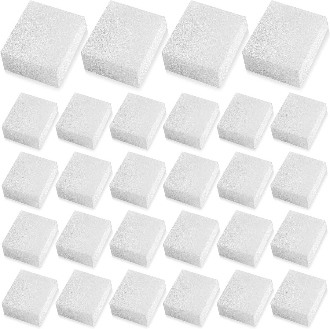 32 Pcs Pet Replacement Sponge Filters Pet Fountain Filter Foam for 67oz/ 2L Dog Cat Water Fountain Filters Pet Fountain Replacement Foam Sponge Pre-Filters for Multiple Pet Fountain