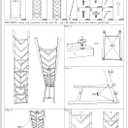 lukar 10 Tier Floor Standing Tile Display Rack, Flooring Sample Board Rack