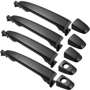Set of 4 Exterior Door Handles Fit for Toyota Camry 2007-2011, for Toyota 4Runner 2003-2009, for Tacoma 2005-2015, for Avalon 2005-2012, for Lexus GX470 RX330 RX350 RX400h (4 Pcs Front and Rear)