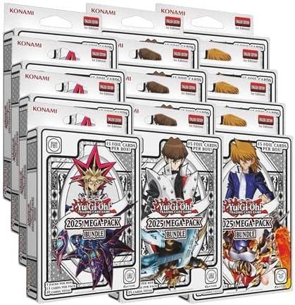 Yu-Gi-Oh! CCG 2025 Mega Pack Bundle Tuck Box Case (12 Boxes) - 4 of Each Art