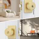 Goldenwarm Exterior Door Knob with Key, Zinc Alloy Brushed Gold Door Knob Exterior, Locking Doorknob with Lock and Key, Bedroom (1 Pack)