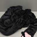 Gifts2U Halloween Cat Costume for Girls, Kids Onesie with Purple Cat Ears, Tail, Paws, Bow Ties and Purse Bag, Gifts for Halloween, Birthday or Any Costume Occasion 5-6 Years