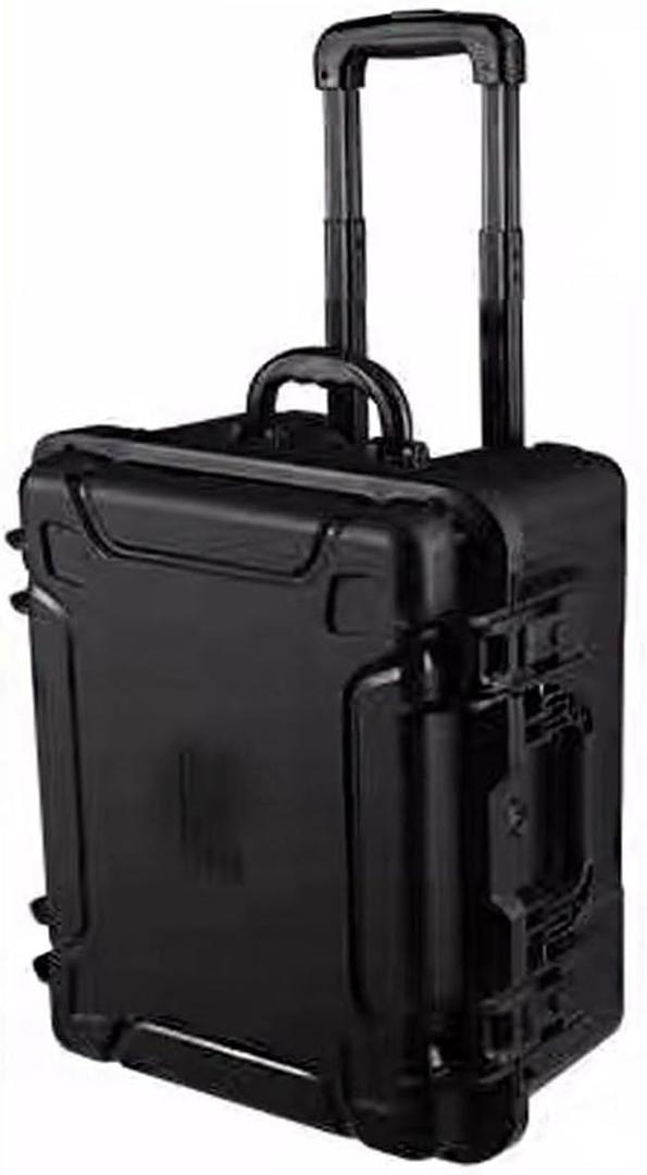 20" L x 14" W x 8" H Large Hard Case with Foam, Portable Rolling Hard Case with Wheels, Waterproof Shockproof Dustproof, Suitable for Cameras, Lenses, Camcorder, Instrument, Telescopes