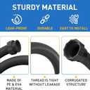 Pool Hoses for Above Ground Pools, 10 Ft Swimming Pool Replacement Hose, 1.5 Inch Diameter, Compatible with 29060E Filter Pumps & Saltwater Systems, Black