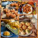 2 Pcs Pumpkin Silicone Chocolate Mold 3D Fall Halloween Chocolate Molds Thanksgiving Cake Pan Autumn Harvest Theme Candy Baking Soap Candle Molds for Home Party Decor