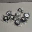 8Pcs 2.5" Red Round 13 LED Side Marker Lights Clearance Lights with Clear Lens, Light Grommet and 2-prong Wire Pigtail for Trailer Truck RV, Flush Mount, 12V, IP67 Waterproof