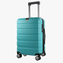 KROSER Hardside Expandable Carry On Luggage with Spinner Wheels & Built-in TSA Lock, Durable Suitcase Rolling Luggage with USB Port, Carry-On 20-Inch, Lake Blue