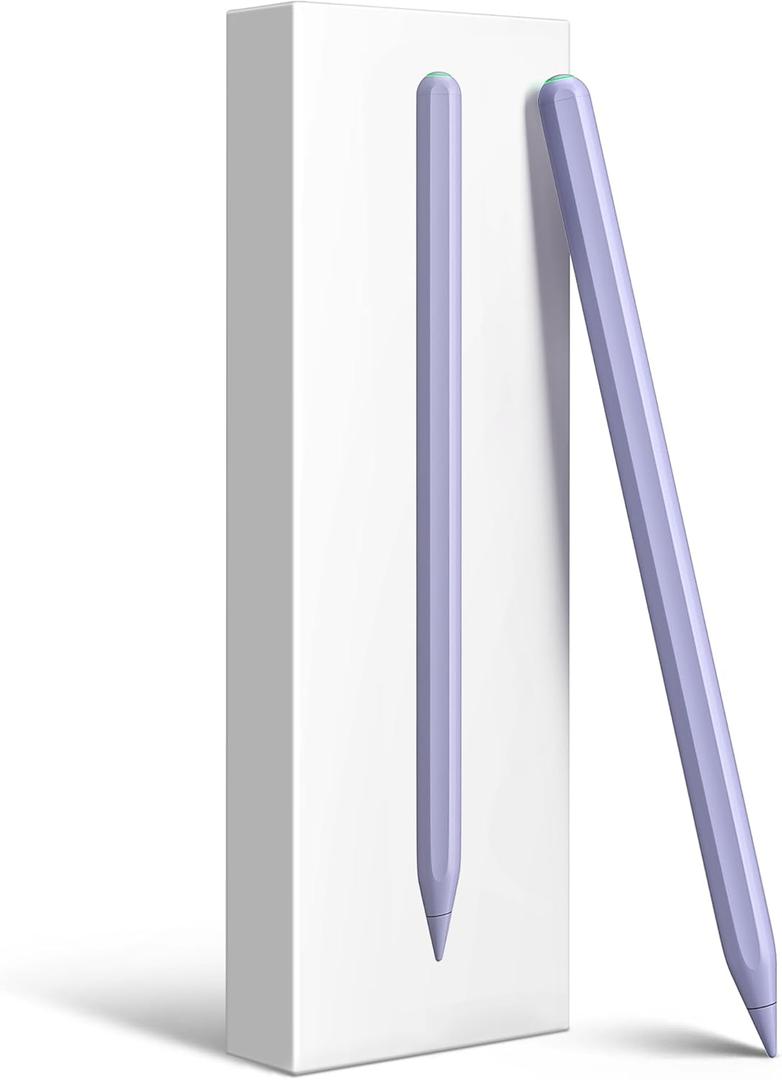 Gnanlen iPad Pencil 2nd Generation with Magnetic Wireless Charging, Same as Apple Pencil 2nd Generation,The Pen Compatible with iPad Pro 11 in 1/2/3/4,iPad Pro 12.9 in 3/4/5/6,iPad Air 4/5,iPad mini (Purple)