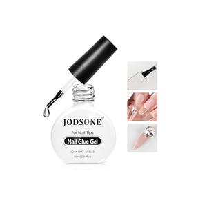 JODSONE 10ml Gel Nail Glue Strong for Nail Tips Long Lasting Extension for Clear Tips and Clear Press On Nail Glue,Salon Art DIY at Home Need U V Light Cured