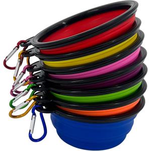Collapsible Dog Bowl, 6 Pack, Portable, Safe, Reusable, Suitable for Indoor and Outdoor Use