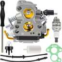 506450501 Carburetor Tune Up Kits Compatible with Husqvarna 435 440 435E 440E 135 135E 140E 140, for Jonsered CS2240 CS2240S CS410 Chainsaw Parts Carb Replaces Zama C1T-EL41 C1T-EL41A