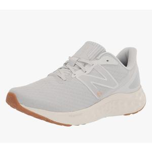 New Balance Women's Fresh Foam Arishi V4 Running Shoe, Summer Fog/Nimbus Cloud/Light Gold Metallic, Size 8