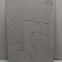 Large Stone Bath Mat  Natural Diatomaceous Earth Mat, Non-Slip & Super Absorbent, Quick Drying, Easy to Clean  Bathroom Floor Stone Mat (23.6"x15.4", Dark Gray Wave)