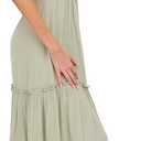 Forever 21 Women's Smocked Maxi Dress, Green, M