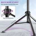 67" Compact Camera Tripod Stand with Phone Holder & Ball Head