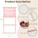 kangaroo Headband Holder Hair Bows Organizer for Baby Girls Large Capacity Bow Holder Hair Accessories Wall Hanging Organizer for Toddler Baby Girl Nursery Room Decor
