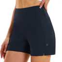 HODOSPORTS Women's 5''/7'' Swim Board Shorts High Waisted Quick Dry Swimsuit Bottoms with Liner Pockets Bathing Suit Trunks, Medium