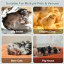 600W Dog House Heater,Anti-Bite Cord Heated Dog House,Wall-Mounted Dog Heater,Keep Your Pet Warm and Happy UL Tested for Safety (green)