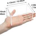 Cerpourt 2 Sets Acrylic Display Risers(4",5",6") Product Stand ((4"x5"x6") Clear Risers)