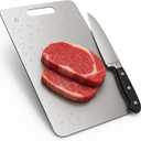 Titanium Cutting Board for Kitchen - Non Toxic Cutting Board - Easy to Clean and Dishwasher Safe - Non Plastic Metal Surface for Safe Meat Prep - Perfect for Health-Conscious Cooks