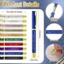 Sayglossy 40 Sets Employee Appreciation Gifts Inspirational Ballpoint Pen with Thank You Greeting Card for Staff Recognition Coworkers Teachers Thank You Gifts (Inspirational)
