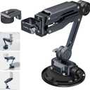 SMALLRIG Mini Shock Absorber Arm, 4inch Vacuum Suction Cup, Double Spring and Hydraulic Damping, Car Mount for DJI Osmo Pocket 3/Action 6/5 Pro/4, for GoPro Hero13/12/11, for Insta360 X5/4/35123