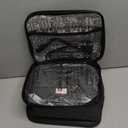 TRAVELISIMO Electric Lunch Box for Adults 100W Heated Lunch Box For Men 1.5L Stainless Steel Portable Food Warmer, 12/24/110V for Travel & Work, Loncheras Electricas Para Calentar almuerzo (Black)