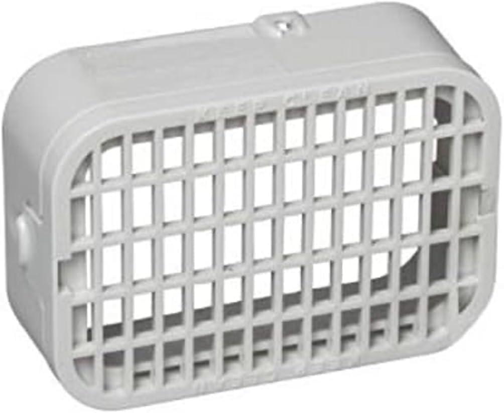 Amerimax 2.5" W x 3.25" L White Vinyl Rodent Guard, 37552, EMW5650338