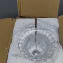 ELFULLY 8 Inch Glass Urn Vase, Large Crystal Glass Vase, Vintage Vases for Centerpiece, Pedestal Flower Bottle, Decorative Vases for Wedding Home Decor Housewarming Gift