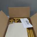 SLEEPING LAMB Kids Dress Up Rack with Wheels, Metal Small Kids Clothing Rack for Hanging Clothes with Bottom Shelf, Baby Dress Up Storage Wardrobe for Little Girls, Toddler, Gold