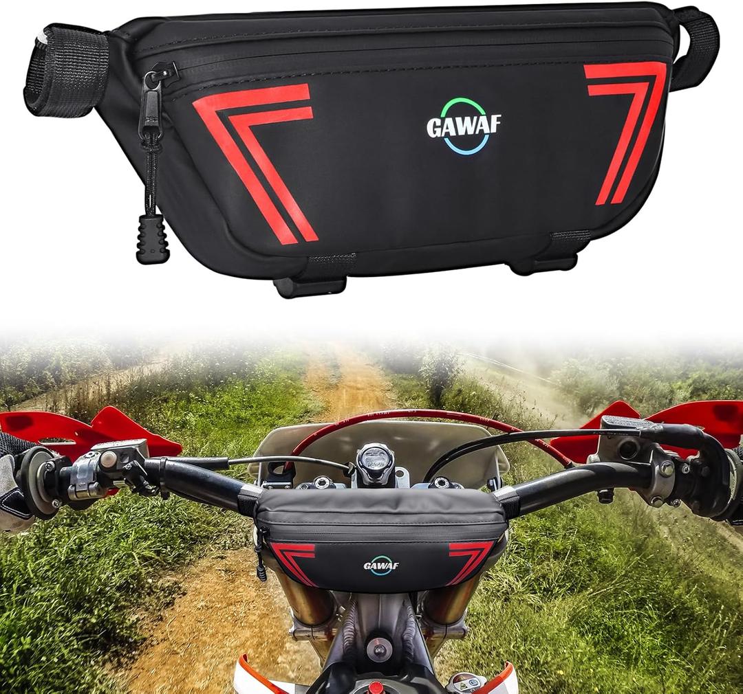 Upgrade Motorcycle Handlebar Bag, Universal Waterproof Motorcycle Tool Bag, Bicycle Front Storage Bag Fit for SURRON LIGHT BEE X, S X160, X260, Talaria Sting Segway Electric Dirt Bike