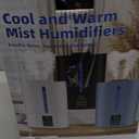 6L Humidifiers for Bedroom Large Room Home, Cool and Warm Humidifier for Plants Mist Top Fill Desk Humidifier Essential Oil Diffuser, Quiet Humidifiers with Adjustable Mist,360Nozzle-Midnight Black