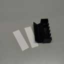 5 Slots Wall Mount Toothbrush Holder with Cover, Self Adhesive Toothbrush Storage Organizer for Shower, Toothbrush Hanger for Bathroom, Medicine Cabinet, Dorm (Black) (Black 1 Pack)