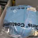 Elsa Costume for Girls Toddler Elsa Dress Princess Halloween Birthday Outfit Blue Party Dress up with Accessories (3-4 Years)