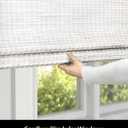 UNISHADES Cordless Bamboo Roman Shades for Windows, Blinds Size (27.5" W 64" H) Colour (Alpine Ivory)