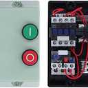 Magnetic Electric Motor Starter, 2.2KW 220/230V Single Phase Control, 4KW 380/400V 3 Phase Electric Motor Switch, IP55 Waterproof Magnetic Switch Motor Starter