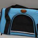 Cat Carrier Dog Carrier Pet Carriers for Medium Small Cats Dogs Puppies up to 15 Lbs,TSA Airline Approved Small Dog Cat Carriers Soft Sided,Collapsible Travel Puppy Carrier (Blue, Medium)