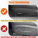 Compatible with Tesla Power Seat Control Switch with Button Cover Model 3 Model Y 2017-2020, Front Left Driver Side Seat Controller Backrest Cushion Adjuster Switch for Tesla Accessories