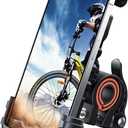 Lamicall Bike Phone Holder, Motorcycle Phone Mount - Motorcycle Handlebar Cell Phone Clamp, Scooter Phone Clip for iPhone 14 Plus/Pro Max, 13 Pro Max, S9, S10 and More 4.7" - 6.8" Smartphone, Orange