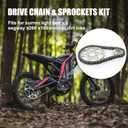 Drive Sprocket Chain Kit, PSLER Chain Drive 420 Chain Conversion Kit 30 Front 13 Rear Tooth Gear Drive Sprocket Kit Compatible with Sur Ron Light Bee X S Segway X160 260 Dirt Bike
