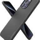 Smartish iPhone 15 Pro Max Magnetic Case - Gripmunk Compatible with MagSafe [Lightweight + Protective] Slim/Thin Grip Cover with Microfiber Lining for Apple iPhone 15 Pro Max - Black Tie Affair