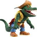 Super7 ULTIMATES! Teenage Mutant Ninja Turtles Leatherhead - 7" TMNT Action Figure with Accessories Classic Cartoon Collectibles and Retro Toys
