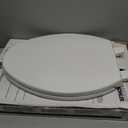 KOHLER 20110-0 Brevia, Slow Close Toilet Seat, Elongated Toilet Seat, Grip-Tight Bumpers Quick-Attach Hardware, White