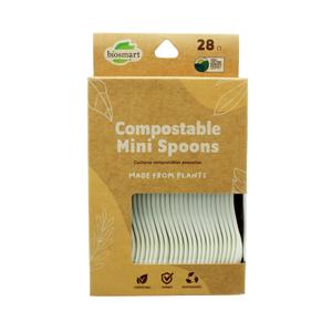 Compostable Mini Spoons: 28 Count, Disposable Spoons, Great For Parties, Events, Tastings, And Sampling, Appetizers And Hors D'oeuvres Spoons Eco Friendly