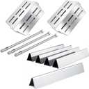 7620 7621 Flavorizer Bars 65505 Heat Deflectors 62752 Grill Burner Replacement Parts for Weber Genesis Grill Parts 300 Series with Front Control E-310 E-320 E-330 S-310 S320 S-330 EP-310 EP-320 EP-330