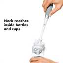 OXO Tot Bottle Brush with Nipple Cleaner and Stand Gray, 2-Pack